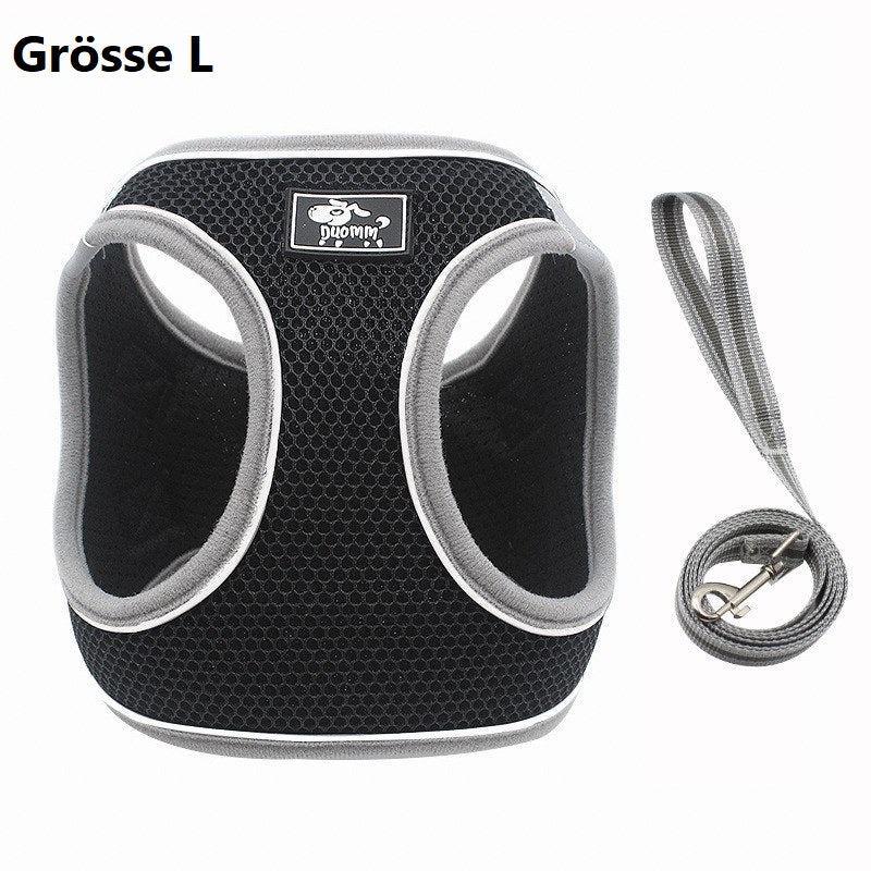 Soft Mesh Hundebrustgeschirr mit Reflektoren