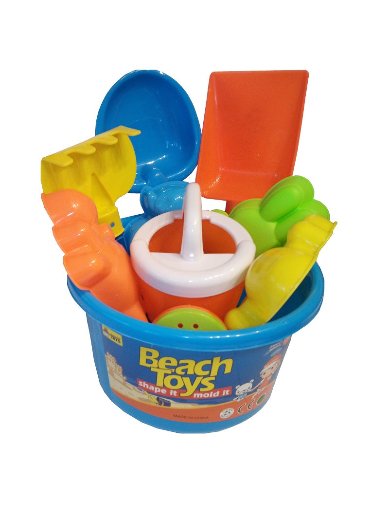 2 Sets Sandspielzeug mit je 11 Teilen