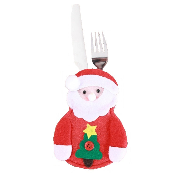 4er Set Bestecktaschen Weihnachten