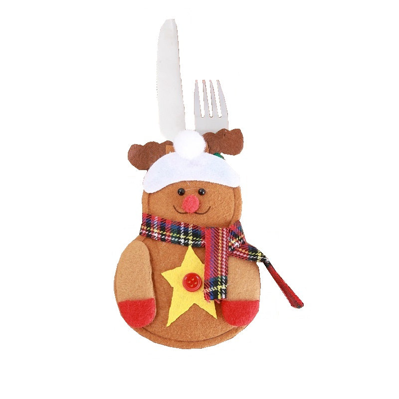 4er Set Bestecktaschen Weihnachten