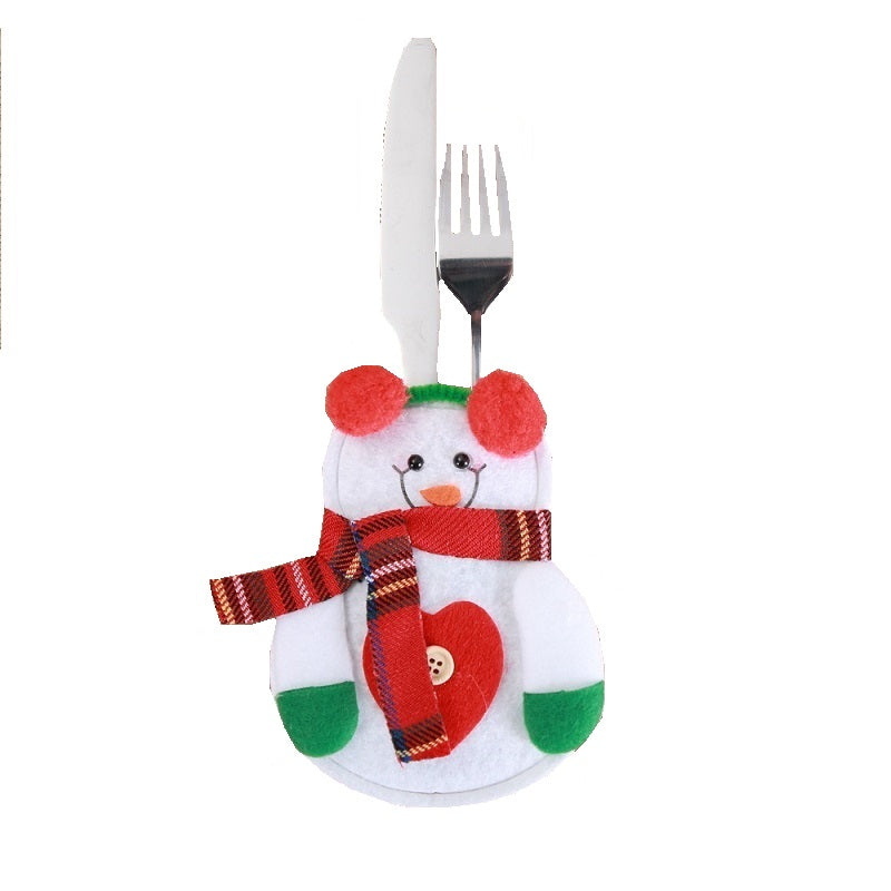 4er Set Bestecktaschen Weihnachten