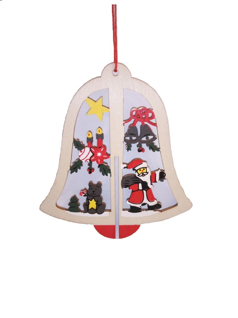 7er Set Christbaumschmuck aus Holz
