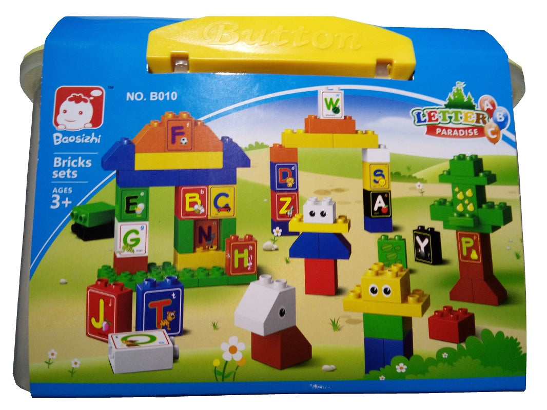 Bausteine für Kinder 77-teilig - Buchstaben-Paradies