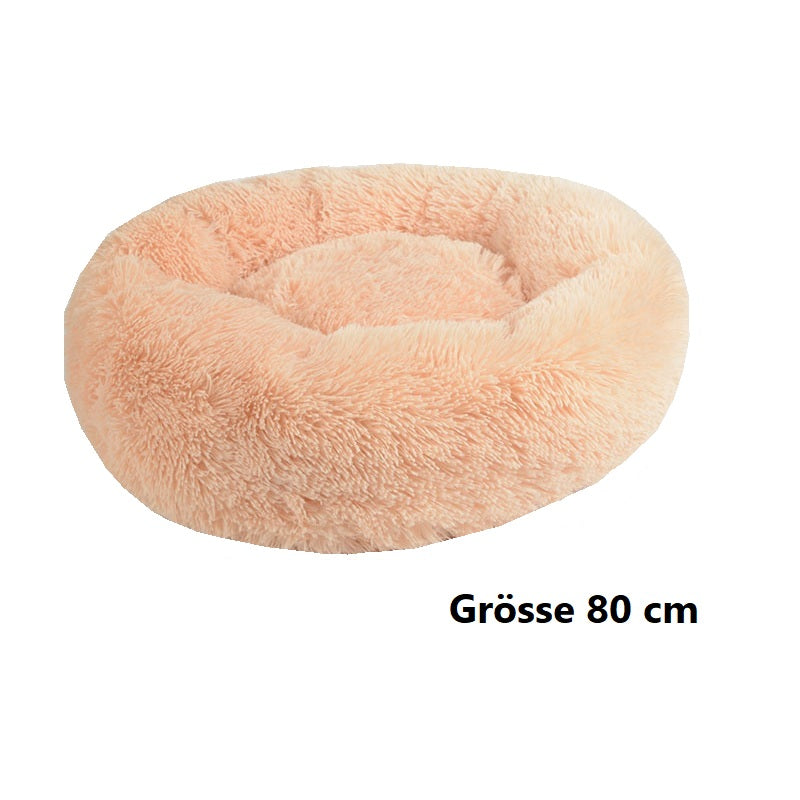 Hundebett Katzenbett Haustierbett rund in Donutform