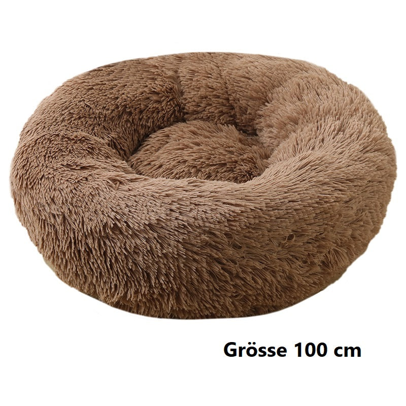 Hundebett Katzenbett Haustierbett rund in Donutform