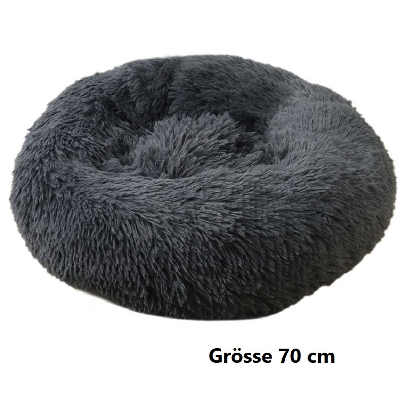 Hundebett Katzenbett Haustierbett rund in Donutform