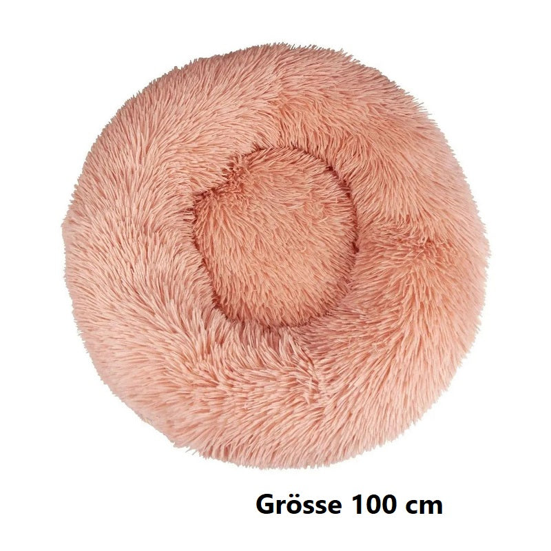 Hundebett Katzenbett Haustierbett rund in Donutform