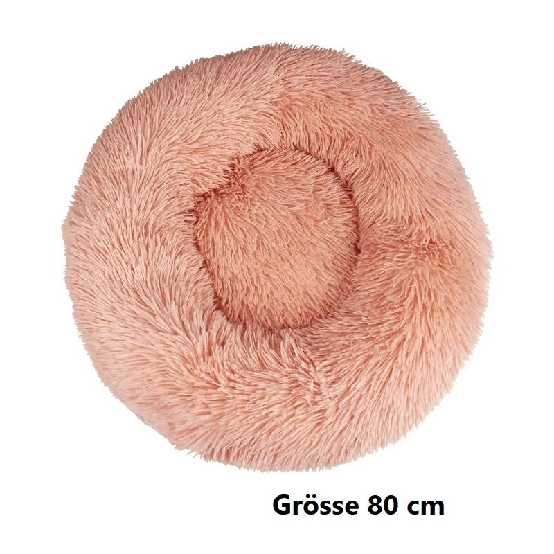 Hundebett Katzenbett Haustierbett rund in Donutform