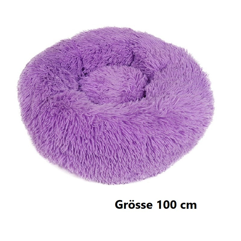 Hundebett Katzenbett Haustierbett rund in Donutform