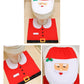 2-teiliges Weihnachtsset Toilettenbezug ( WC Deckelbezug ) / Toilettenteppich