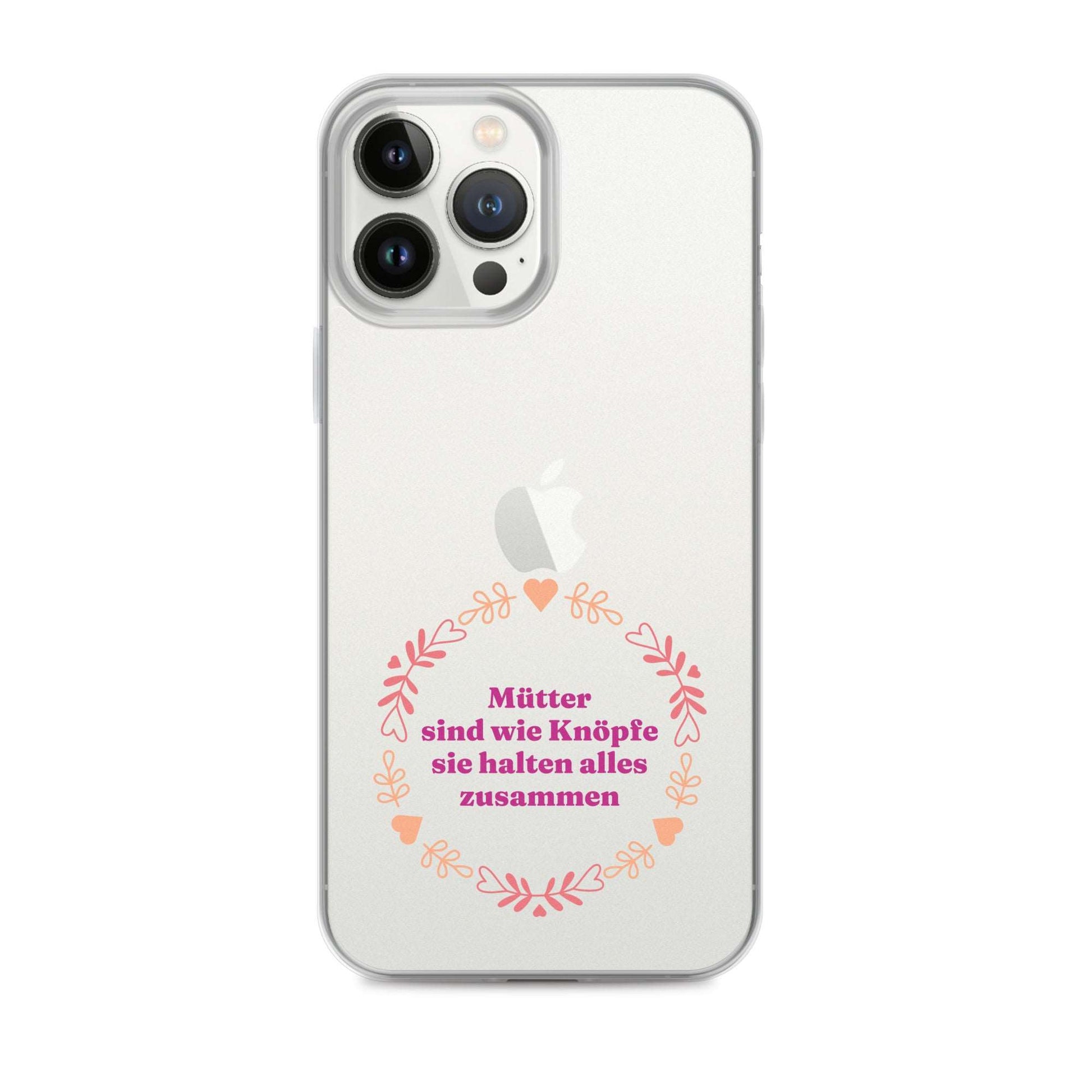 Custodia per iPhone con scritta Mums are like buttons