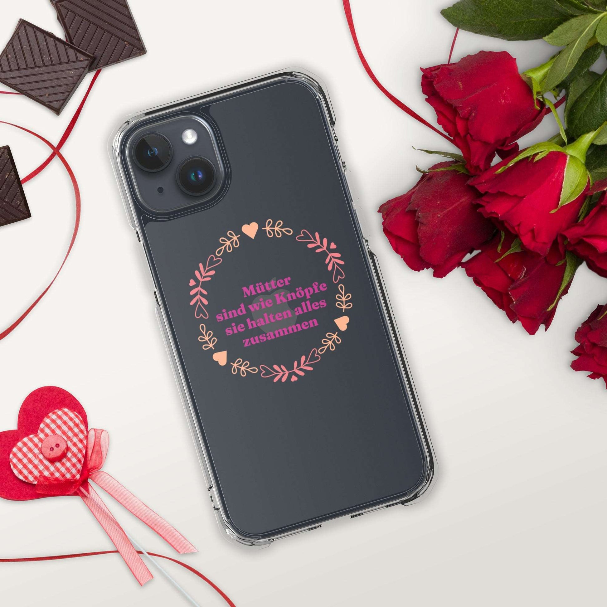Custodia per iPhone con scritta Mums are like buttons