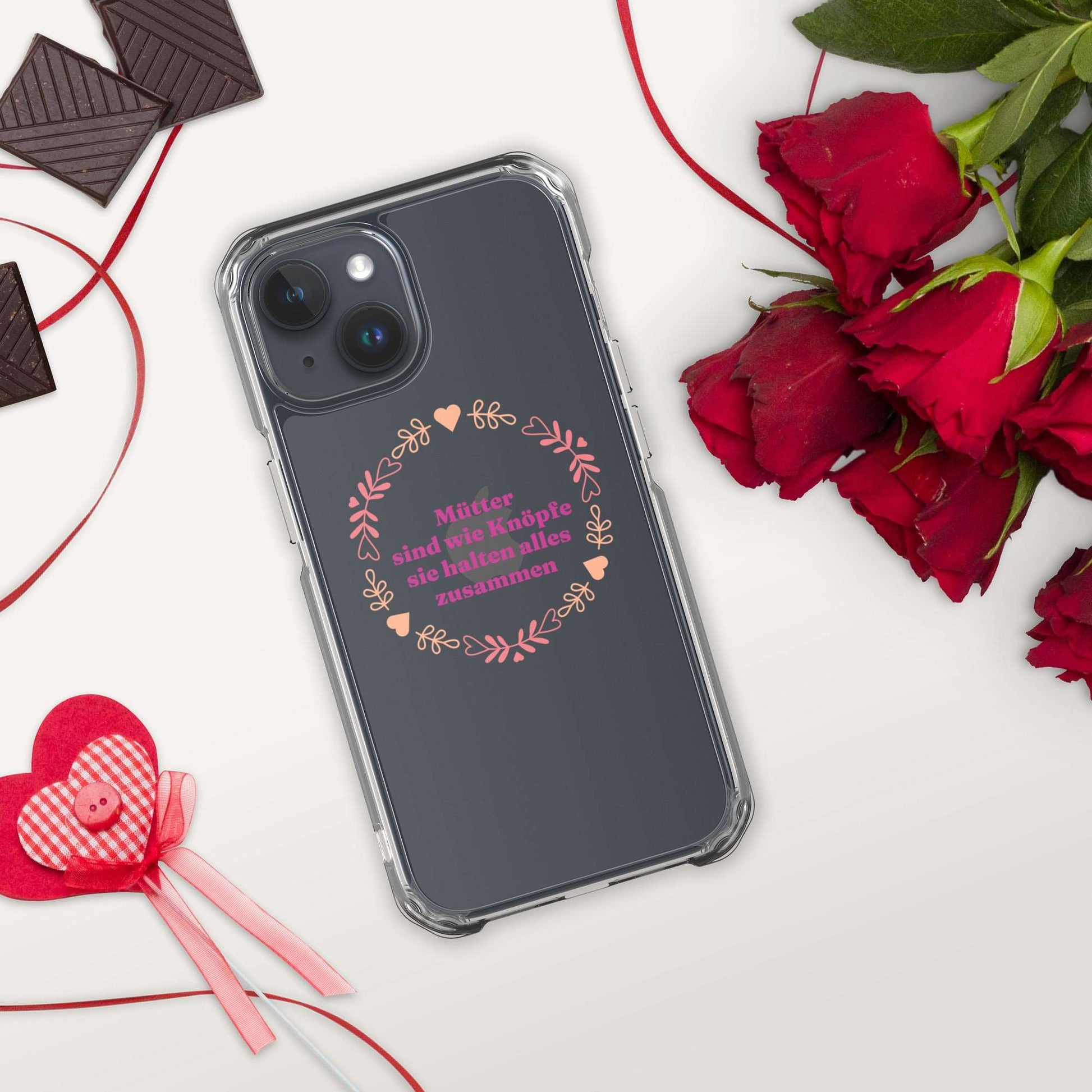 Custodia per iPhone con scritta Mums are like buttons