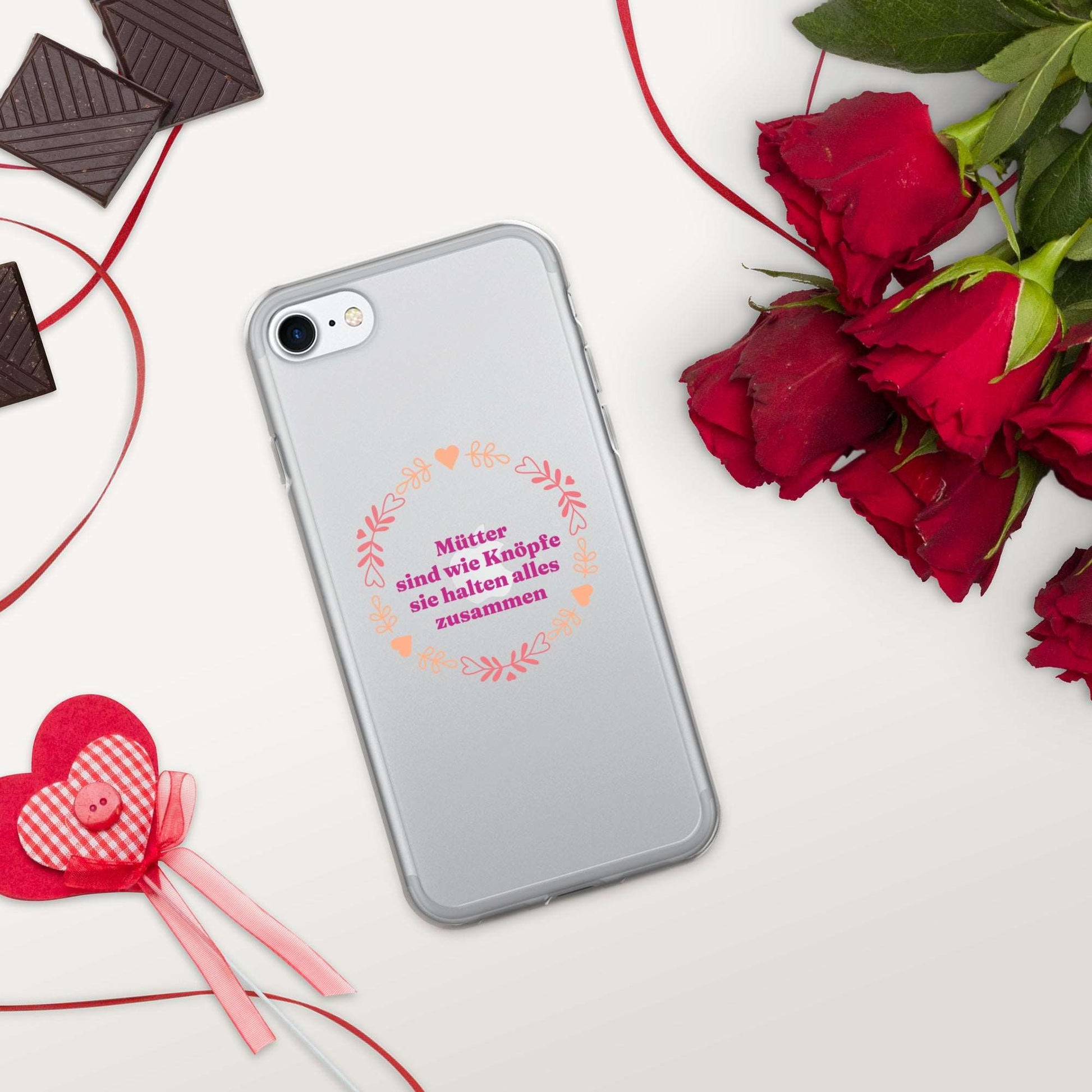 Custodia per iPhone con scritta Mums are like buttons