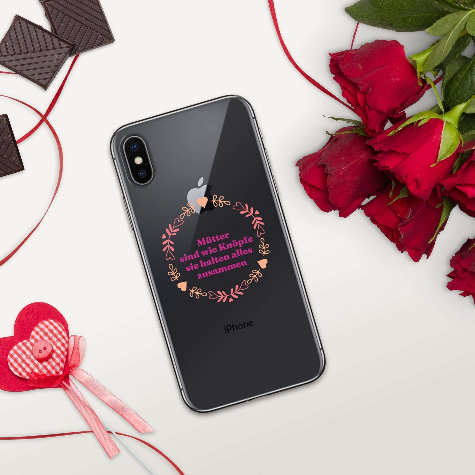 Custodia per iPhone con scritta Mums are like buttons
