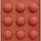 Silikon Backform 15 Halbkugeln - 29 x 17 x 1.5 cm