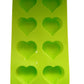 Silikon Backform 8 Herzen - 28.5 x 15.5 x 2 cm