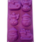 Silikon Backform Schlitten, Rentier, Schneemann - 29.5 x 17 x 3 cm