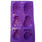 Silikon Backform Schneemann, Weihnachtsmann - 28.5 x 16 x 2.5 cm